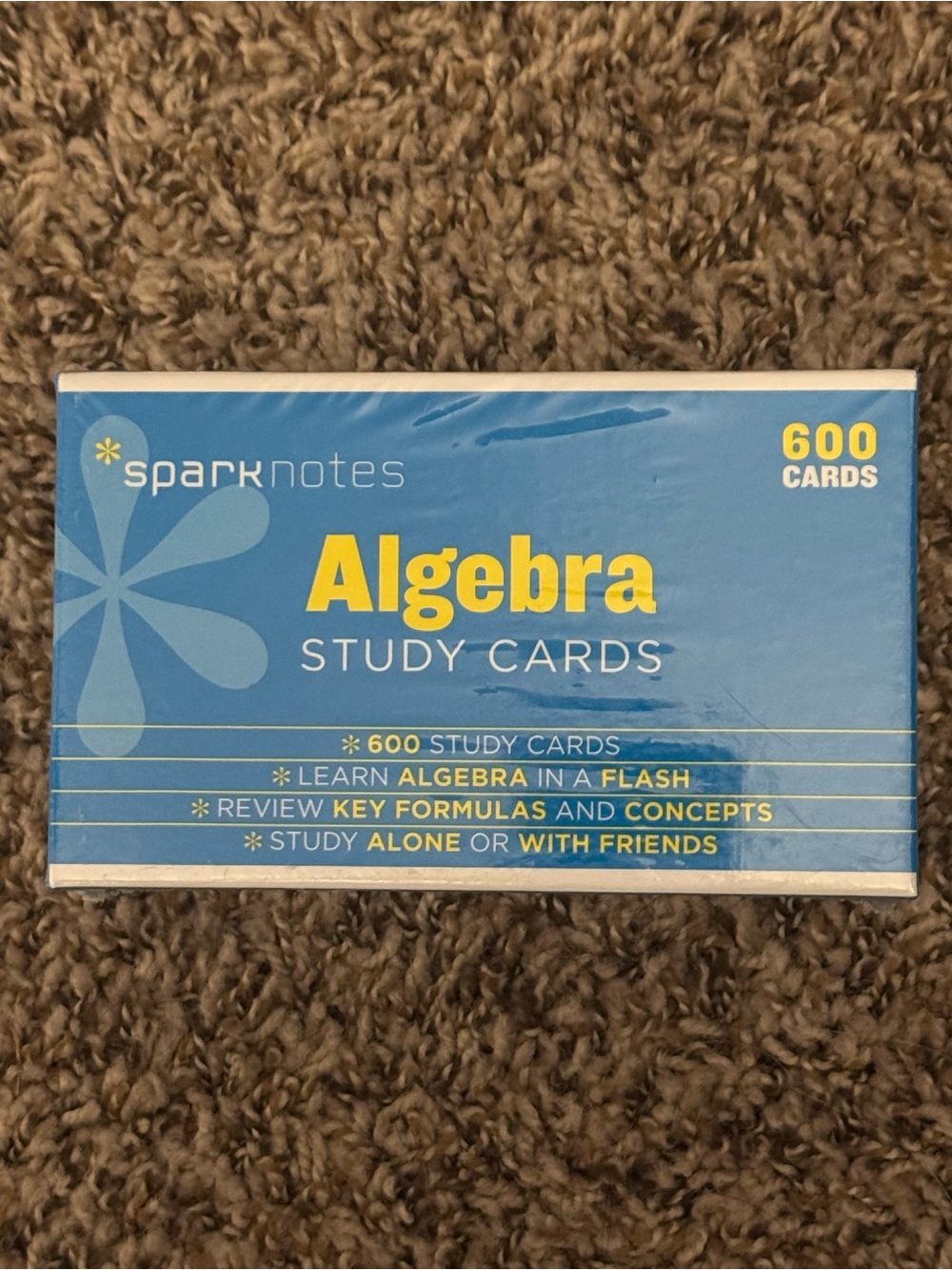 SparkNotes Algebra Study Cards - SparkNotes Blue & Yellow Box